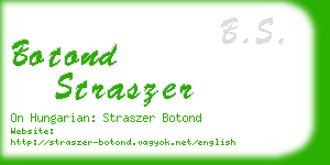 botond straszer business card